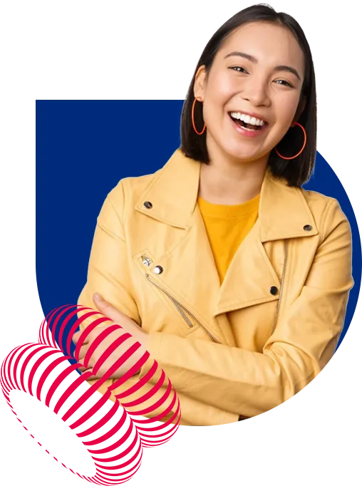 Asian Young Adult Woman Smiling